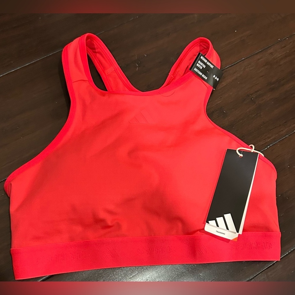 Adidas Orange Medium Support Athletic Bra A/B NWT